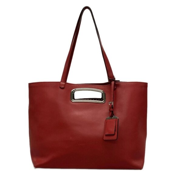 Auth PRADA - Red Leather Tote Bag - Picture 1 of 16